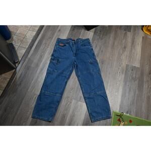Empyre Denim Cargo Jeans Men’s Size 38 Blue Y2K Skater Utility Pants